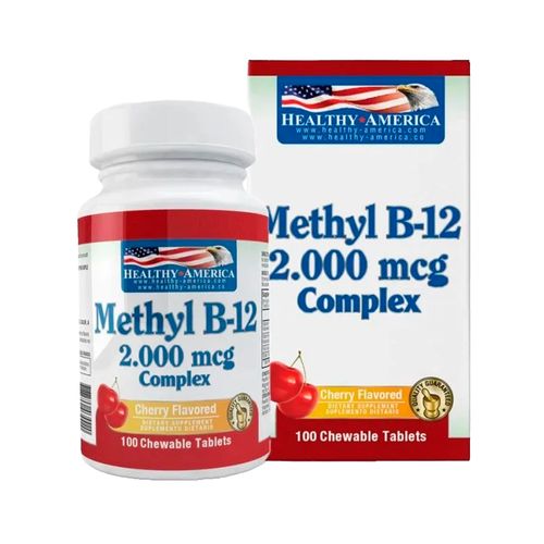 Methyl Healthy America B12 2000 mcg Complex x 100 Unidades